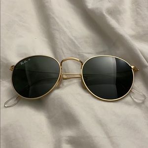 Gold frame ray bans
